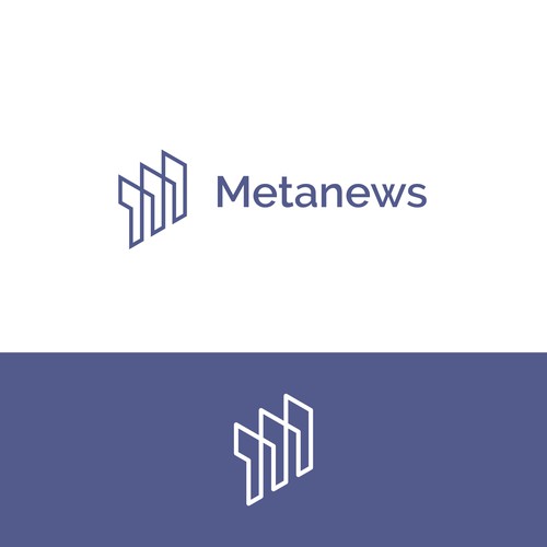 Design a logo for a web3 News platform called MetaNews Design by Jagdish Pandey