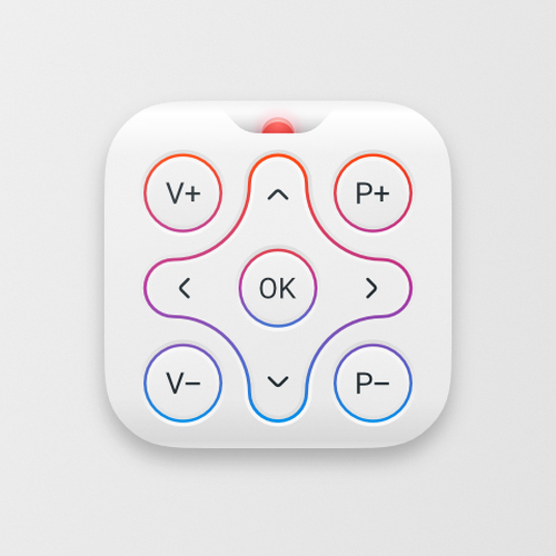 Remote control icon for iOS app Design by lks--