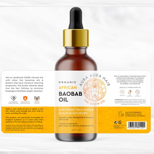 Proven Hair Growth Oil-ontwerp door bcra