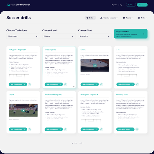 We need a new, modern and dynamic web page designs for a international sportswebsite. Design by Gozd