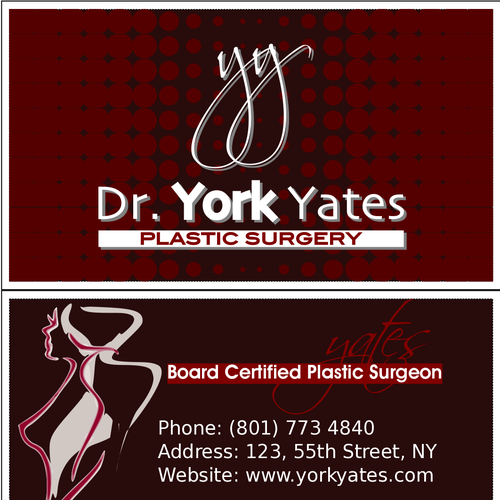 Dr. York Yates Plastic Surgery - business card Design by Benjovengo