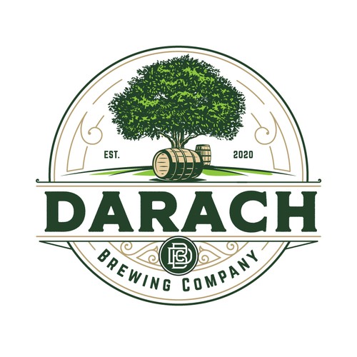 Sophisticated Brewery logo incorporating oak elements Design by mata_hati