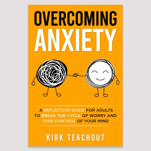 Design A Brand Building Book Cover For Overcoming Anxiety Design by Unboxing Studio