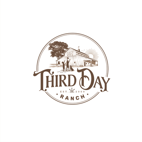 Capture essence of Texas ranch experience in new Third Day Ranch logo Diseño de Epiphanie