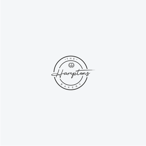 The Hamptons Bakery Logo Design by ariagatha