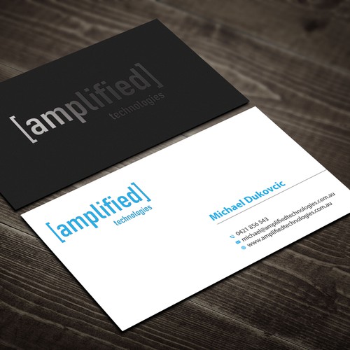Tech company business card design Design by Rskylight