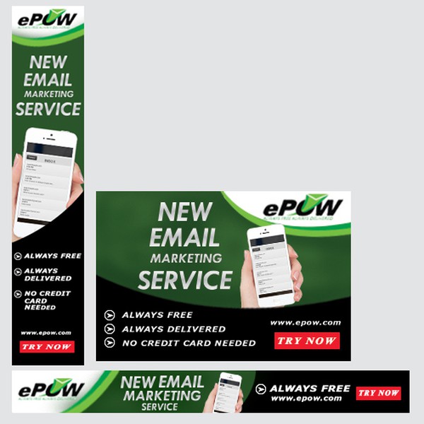 Banners needed For Email Service Provider