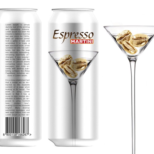 Logo / Product Design for new Espresso Martini beverage Design by bcra