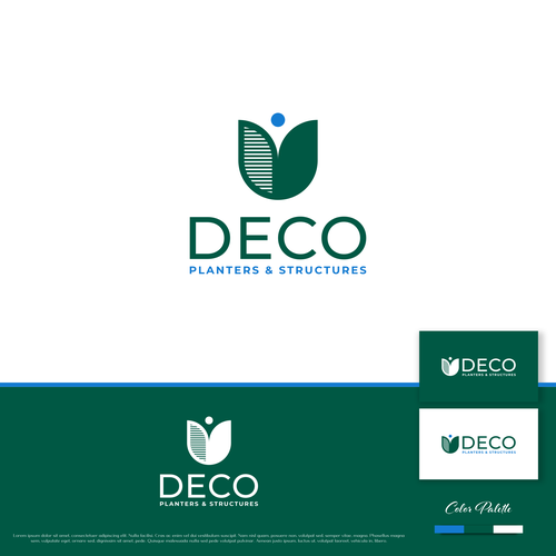 Deco Logo Design by Direwolf Design