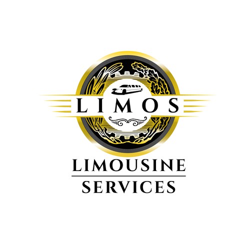 YOUR LUXURIOUS LOGO WITH A LUXURIOUS LIMOUSINE SERVICES Design by ENTER THE LBTM