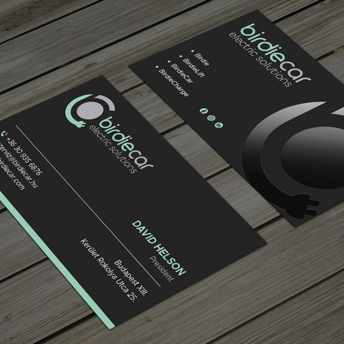 business card for company called birdie Design by Taaiebah