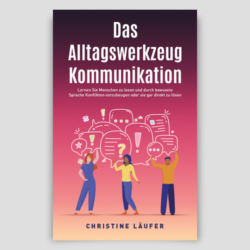 A novel cover on the subject of communication, which appeals to a young educated target group Design by DesignVibe