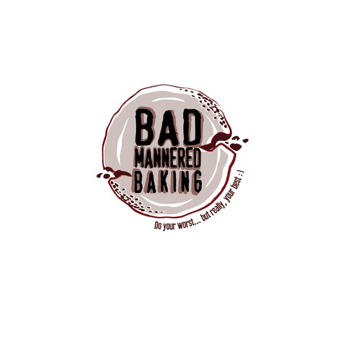 Need a fucking cool logo for Bad Mannered Baking - a swearing cookie stamp company Design by Dezion Projects