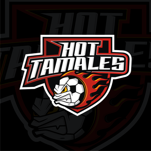 5-6 year olds need a soccer team logo! HOT TAMALES Diseño de involve