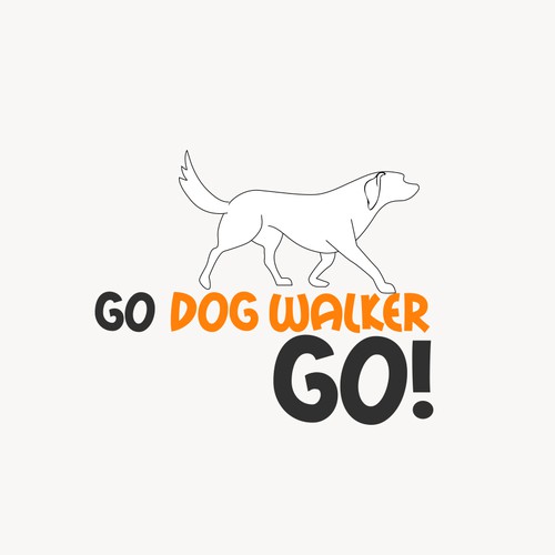 Need fun logo for GO! DOG WALKER GO!  Dog Walking Service Design réalisé par Cesart Pano