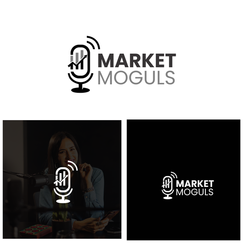 Minimalistic day trading podcast logo Design by budi_wj