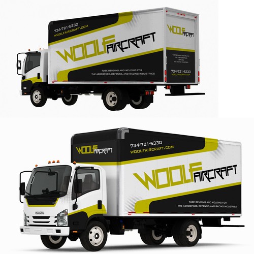 Design our box truck wrap! Design by Konstantin Graphics