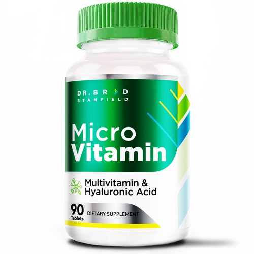 We Need a Vibrant and Scientifically-Inspired Label Design for MicroVitamin Design by agooshe