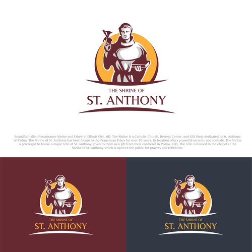 Create engaging new logo for the Catholic Shrine of St. Anthony Design by PinkPanda12