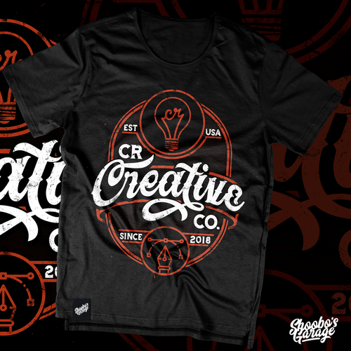 Create a Vintage T-Shirt Design for a Marketing Company Diseño de Shoobo's