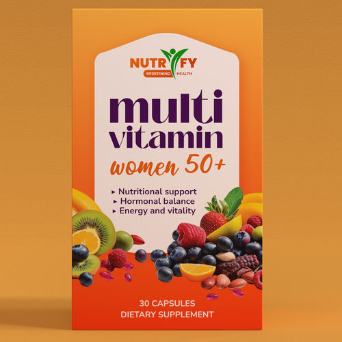 ilonaGiさんのDesign a premium packaging for Multivitamin for women 50+ brand for Nigerian Consumersデザイン