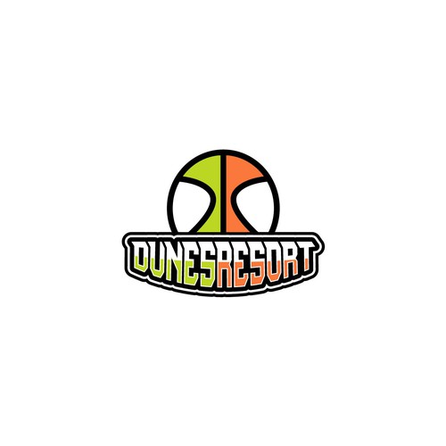 DUNESRESORT Basketball court logo. Design by jp211