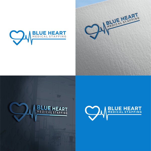 Design by God Bless Art titled "BLUE HEART"