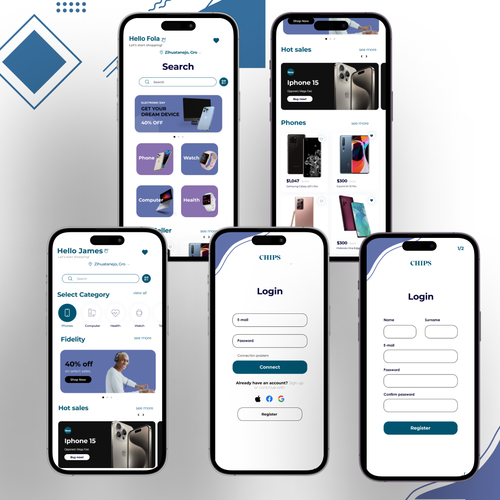Designs | E-commerce Mobile UI/UX | App design contest