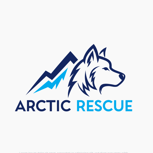 Arctic Rescue Logo Design by LarkFlow Digital