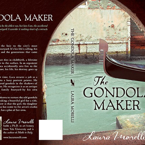 Book cover for The Gondola Maker: A novel set in 16th-century Venice Design by TeaBerry