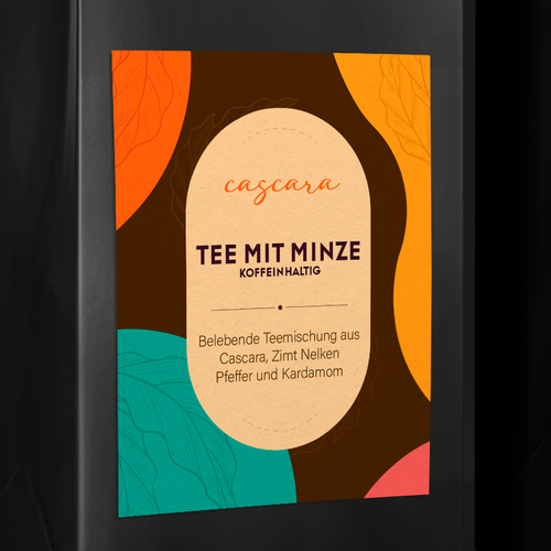 Diseño de Cascara tea label de dsnalexhoffmann