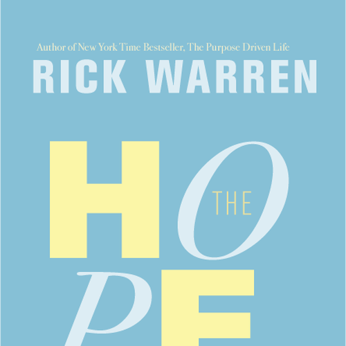 Design Rick Warren's New Book Cover Design by Xavier Fajardo