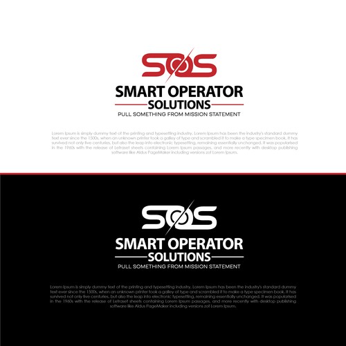SOS, Smart Operator Solutions logo design Design by multigraphicz™