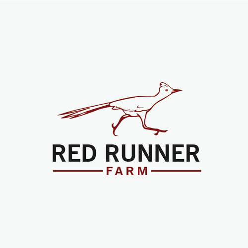 Create a roadrunner logo for Red Runner Farm Design by Parbati