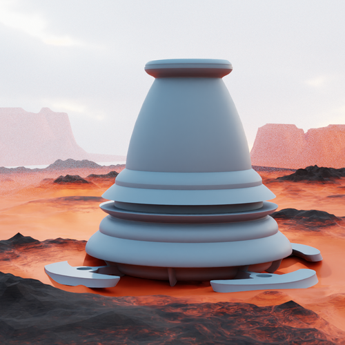 3-D rendering of an arcology Design by AKrender