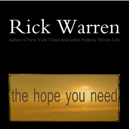 Design Rick Warren's New Book Cover Design réalisé par Rob Collins