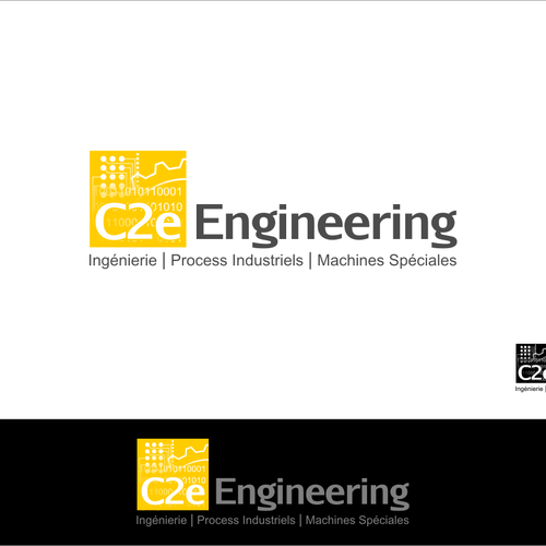 "Créez le/la logo and business card suivant(e) pour C2e Engineering" winning Logo & business card