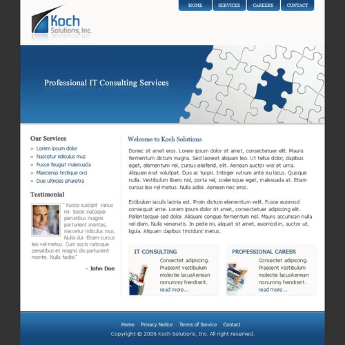 $500.00 Website template (Design only) Design by deadbit