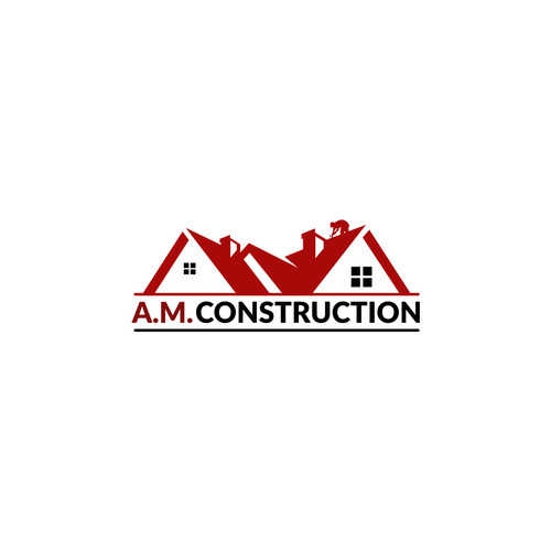 Next level Construction Logo for Home Improvement business "A.M. Construction" Design by Diaveo