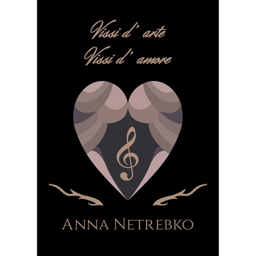 Illustrate a key visual to promote Anna Netrebko’s new album Design by Aldalaura