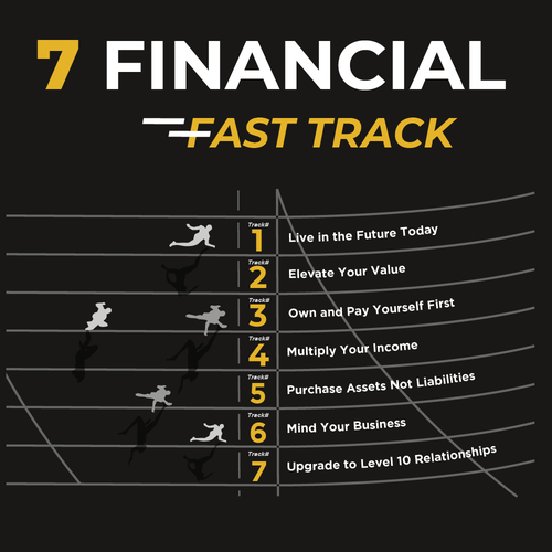 I need a hip "Financial Fast Track" illustration for my new book. If you win, I have 20 plus more. Design by Armand Par