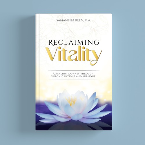 Cover for a spiritual healing book that helps combat fatigue and burnout Design by Creative_Crafter