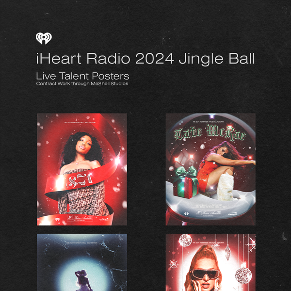 Design by angryorsad titled "iHeart Radio 2024 Jingle Ball Live Posters"