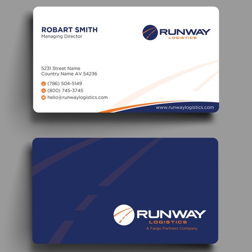Design di Runway Logistics Business Card di prosenjit_P