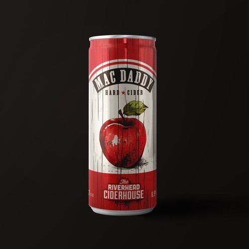 Design a rustic feeling slim can for hard apple cider Design by DesinNIK