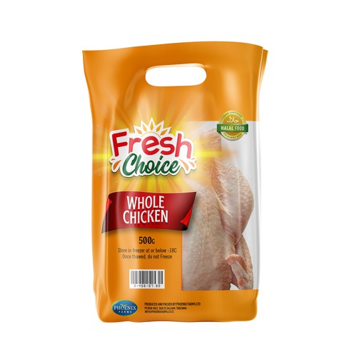 Packaging design for our chicken. Design by Methodologi