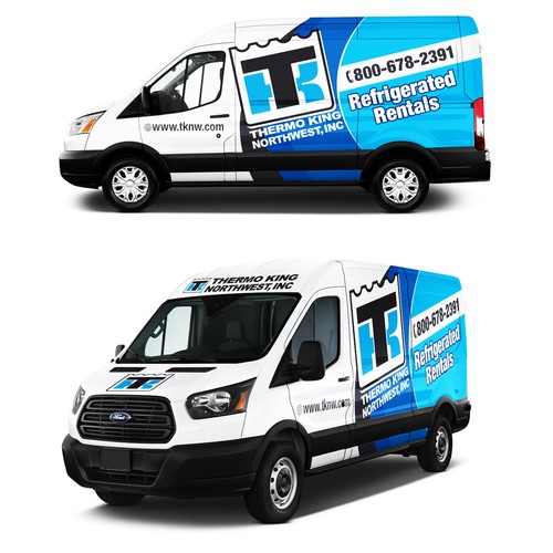 Design a bold and attention seeking van wrap for Thermo King Northwest
