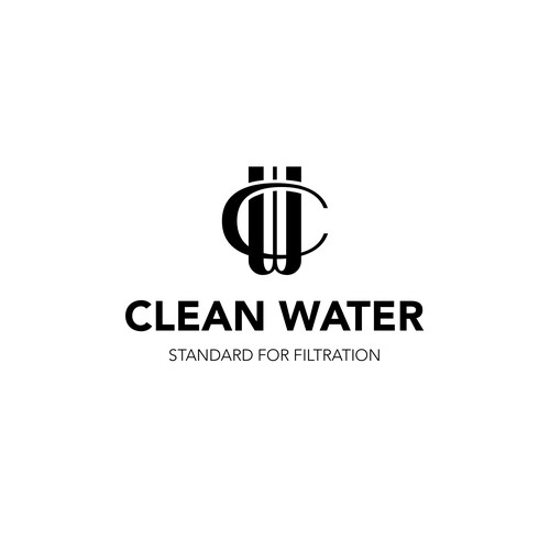 Simple Clean Logo for Water Filtration Company Design by FAdzign