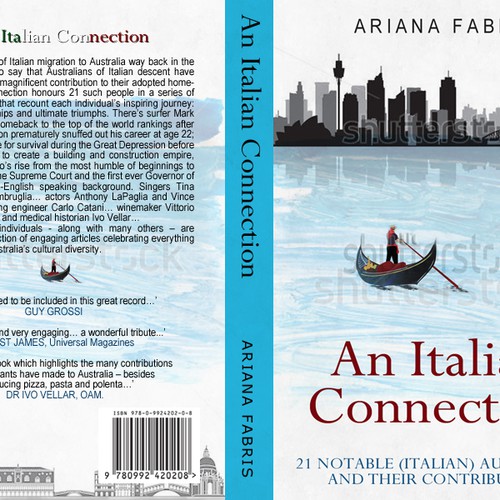 An Italian Connection: book cover design Diseño de zarra9