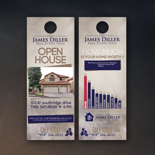 Create an amazing door hanger flyer for a top producing agent Postcard, flyer or print contest